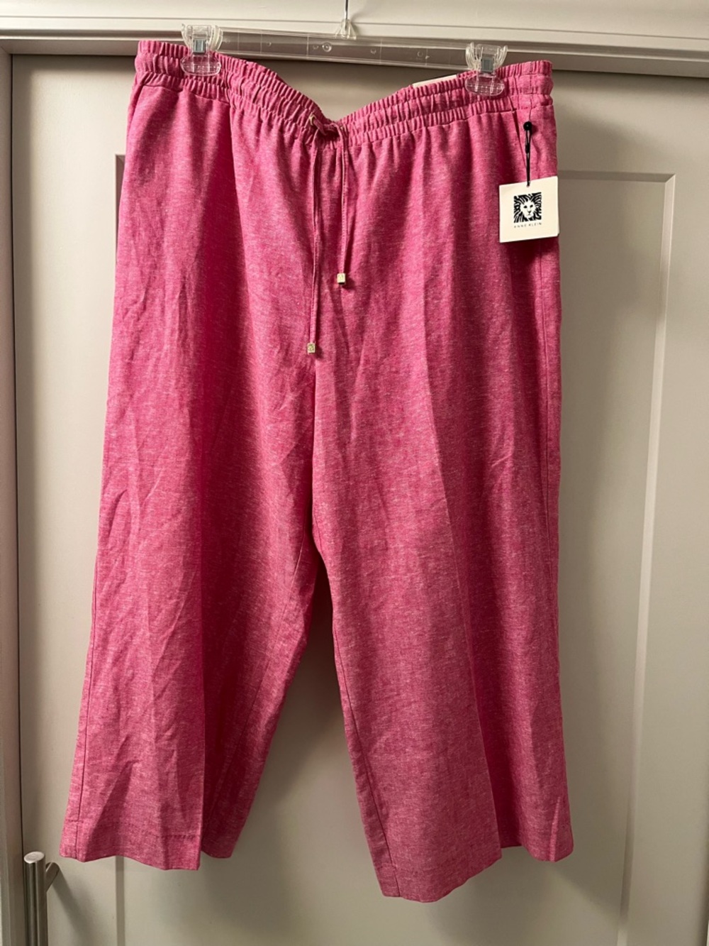 Anne Klein Wide Leg Cropped Pants-NWT-size XL
